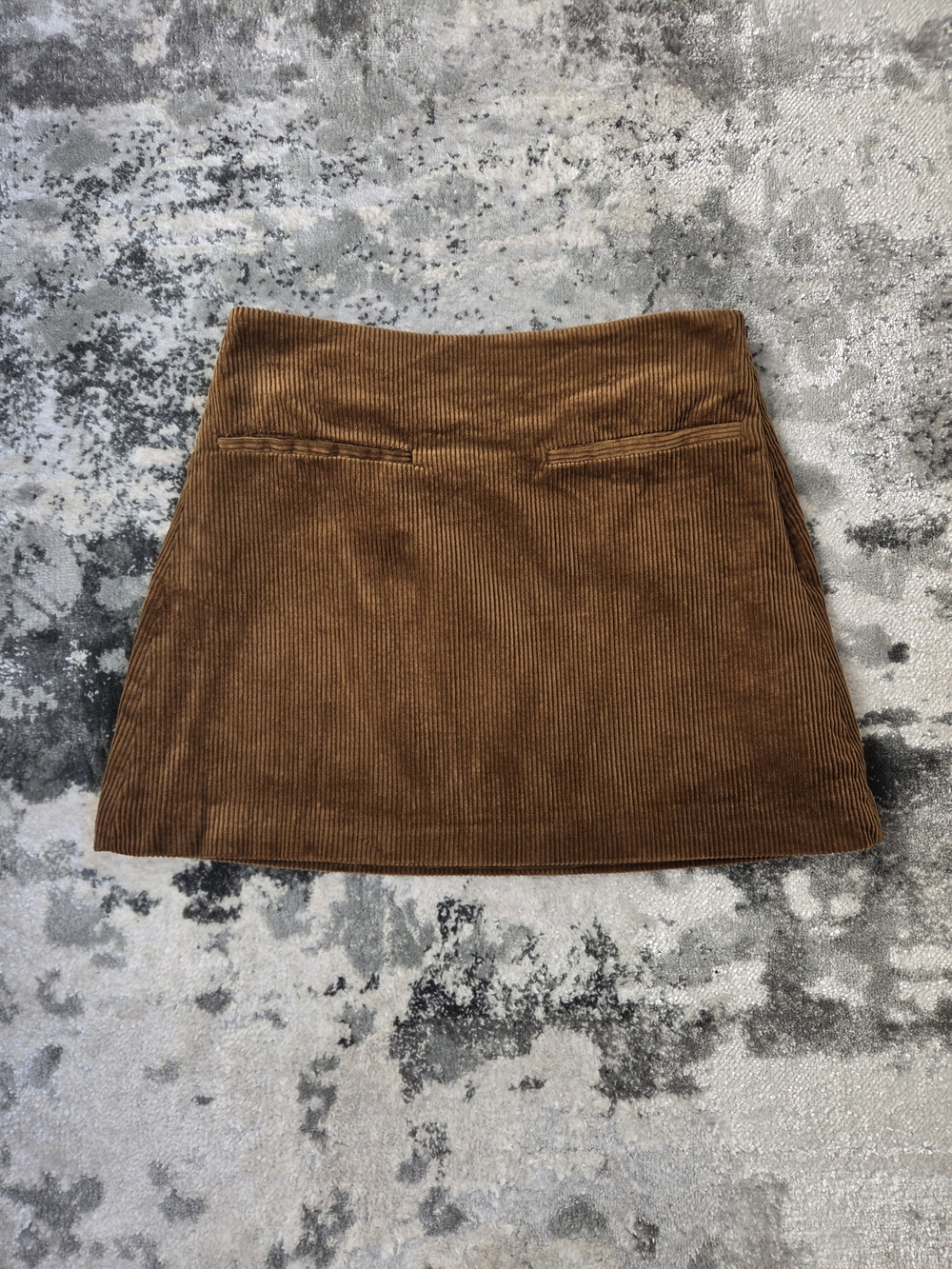 Zara Chestnut Brown Corduroy Mini Skirt